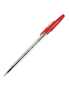 Ручка шариковая "CORVINA 51" красная 1мм прозрачный корпус "Universal" 140302
