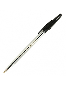 Ручка шариковая "CORVINA 51" черная 1мм прозрачный корпус "Universal" 140301