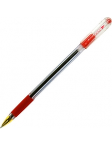 Ручка шариковая, масляная основа, красная 0,5мм <МС Gold> MunHwa 207859