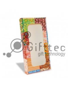 Коробка подарочная для чехла с окном "Мозаика квадратная", 143х75х15мм 10191