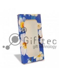 Коробка подарочная для чехла с окном "Цветы", 143х75х15мм 10198