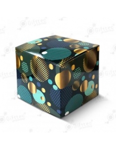 Коробка подарочная для кружки без окна "Синие шары" 10381