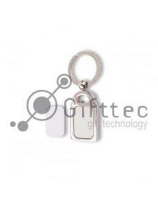 Брелок для ключей металлический Прямоугольник (016) 10435