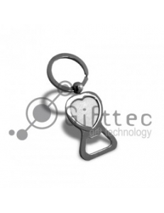 Брелок для ключей, в виде сердца с ОТКРЫВАШКОЙ (металл)-062 10438