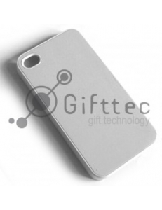 IPhone 4/4S - Белый чехол пластиковый (вставка под сублимацию) 10829