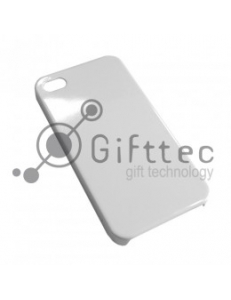 IPhone 4/4S - Белый чехол матовый пластик (для 3D-машины вакуумной) 10973