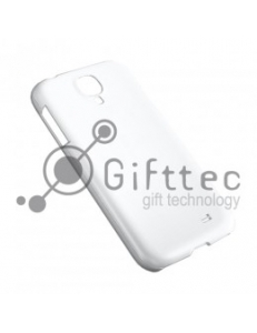 Samsung Galaxy S4 mini - Белый чехол глянцевый пластик (для 3D-машины вакуумной) 11062