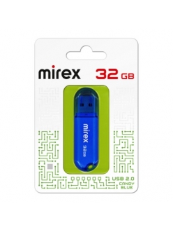 Флэш-карта 32Gb USB 2.0 Candy Синий Mirex 13600-FMUCBU32