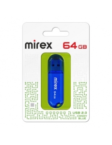 Флэш-карта 64Gb USB 2.0 Candy Синий Mirex 13600-FMUCBU64