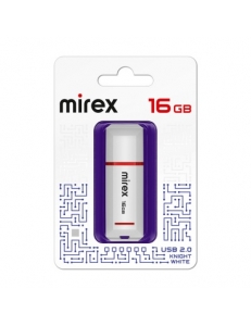Флэш-карта 16Gb USB 2.0 Knight Белый Mirex 13600-FMUKWH16
