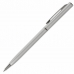 Ручка шариковая "Delicate Silver" синяя, корпус серебристый, поворотный механизм, 1,0мм  "BRAUBERG" 141401