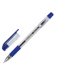 Ручка шариковая BRAUBERG "Max-Oil" (0,7мм) синяя, масляная с грипом,  игольчатая 141701