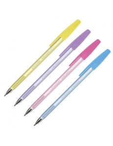 Ручка шариковая BRAUBERG "M-500 PASTEL" (0,7мм) синяя, корпус ассорти 143450