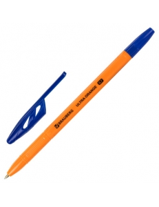 Ручка шариковая BRAUBERG "Ultra Orange" (0,7мм) синяя 143562