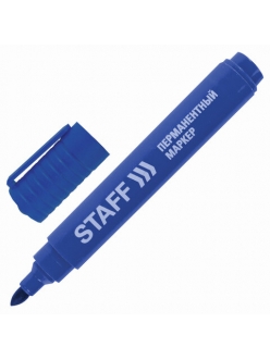 Маркер перманентный "STAFF Basic PM-733" (синий) 2,5мм, круглый наконечник 150732