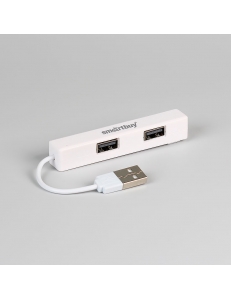 USB HUB 4 порта белый USB 2.0 <SBHA-408-W> SmartBuy SBHA-408-W