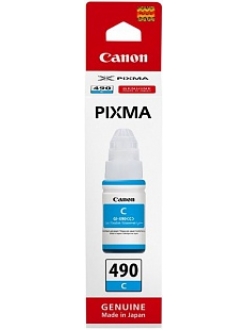 Картридж Canon GI-490C PIXMA G1400/G2400/G3400 Cyan GI-490 C/0664C001