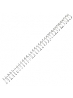 Пружина для переплета металлическая 6мм белая (35л.) "Fellowes" (уп.100шт.) FS-53215