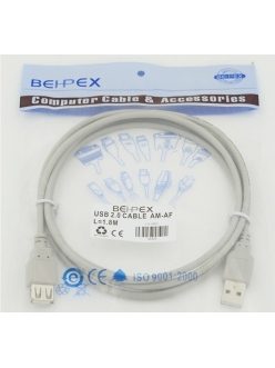 Кабель-удлинитель USB 2.0 АМ/AF (1.8м) <CBL-453029> Behpex 453029