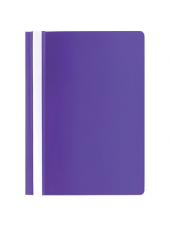 Папка скоросшиватель пластик. А4 120мкм фиолетовая с прозр.верхом STAFF 229237