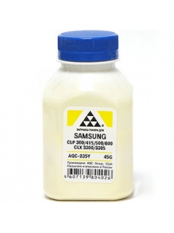 Тонер Samsung CLP-300/315/320/325/360/415/500/510/600/610/660/CLX3300/3305 Yellow (фл.45гр) AQC AQC-235Y