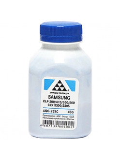 Тонер Samsung CLP-300/315/320/325/360/415/500/510/600/610/660/CLX3300/3305 Cyan (фл.45гр) AQC AQC-235C