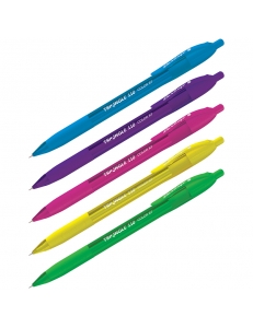 Ручка шариковая автоматическая "Berlingo Triangle 110RT Color" (0,7мм) синняя, трехгран., игольчатый стержень <CBm_07120> 242984