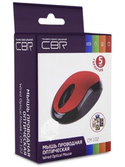 Мышь проводная Red <CM 102> USB CBR 9728564