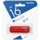 Флэш-карта 16Gb USB 2.0 CLUE Red SmartBuy SB16GBCLU-R