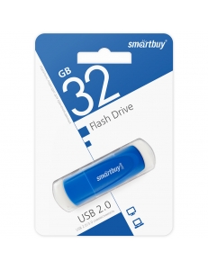 Флэш-карта 32Gb USB 2.0 SCOUT Blue SmartBuy SB032GB2SCB