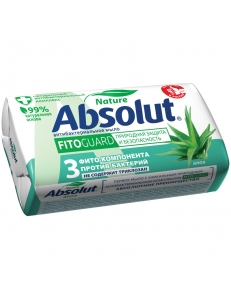 Мыло туалетное Absolut "Алоэ", антибактериальное, бумажная обертка, 90г <6061> 260881