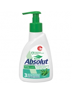 Мыло жидкое Absolut "Алоэ" антибактериальное, с дозатором, 250мл <5064> "Absolut" 260882