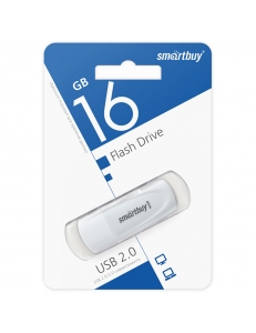 Флэш-карта 16Gb USB 2.0 Scout Белая SmartBuy SB016GB2SCW