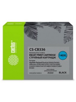 Картридж HP CB336HE №140XL Black Cactus CS-CB336