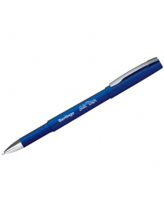 Ручка гелевая "Berlingo"Silk touch" синяя 0,5мм, грип <CGp_05122> 265907