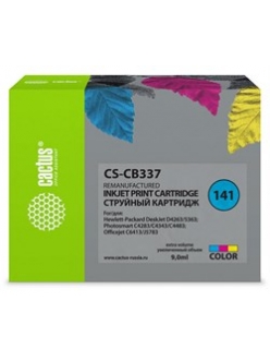 Картридж HP CB337HE №141 Color Cactus CS-CB337