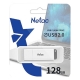 Флэш-карта 128Gb USB 3.0 U185 белая с колпачком Netac NT03U185N-128G-30WH
