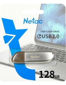 Флэш-карта 128Gb USB 2.0 U352 серебро Netac NT03U352N-128G-20PN