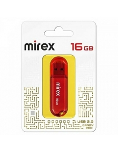 Флэш-карта 16Gb USB 2.0 Candy Красный Mirex 13600-FMUCAR16