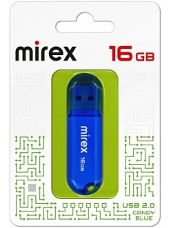 Флэш-карта 16Gb USB 2.0 Candy Синий Mirex 13600-FMUCBU16