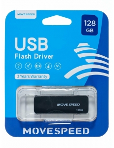 Флэш-карта 128Gb USB 3.0 Черный Move Speed U2PKHWS3-128GB