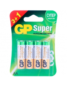Батарейка GP LR06/AA Super Аlkaline 4BL 309234