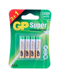 Батарейка GP LR03/AAA Super Аlkaline 4BL 309235