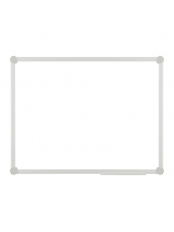 Доска белая офисная  450х600мм (магнитно-маркерная) алюминиевая рамка, полочка "OfficeSpace" 343752