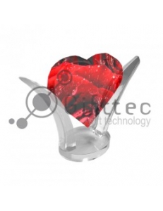 Фотокристалл  XP0O4 (Сердце в дугах, размер 110х120х65mm) 4154