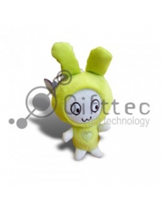 3D Игрушка Кролик ЗЕЛЕНЫЙ с присоской (размер 12 см) запечатка 5х5см / 2-PD23 4313