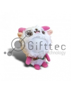 3D Игрушка Овца РОЗОВЫЕ ножки (размер 12 см) запечатка 5х5см / 2-PD63 4336
