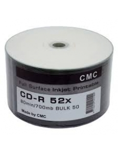 CD-R СМС 700MB 80мин.52x Printable тех.уп.( 50шт.) 10072382