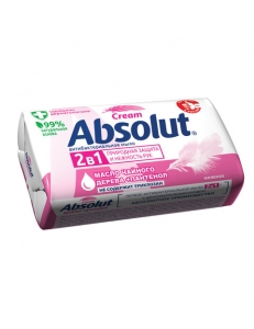 Мыло туалетное Absolut "Нежное", масло чайного дерева,антибактериальное, бумажная обертка, 90г <6058> 260879