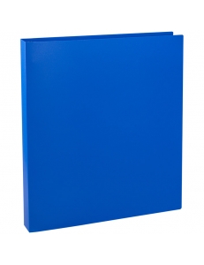 Папка с 4 кольцами 30мм 500мкм синяя <F4R2_304> "OfficeSpace" 158502
